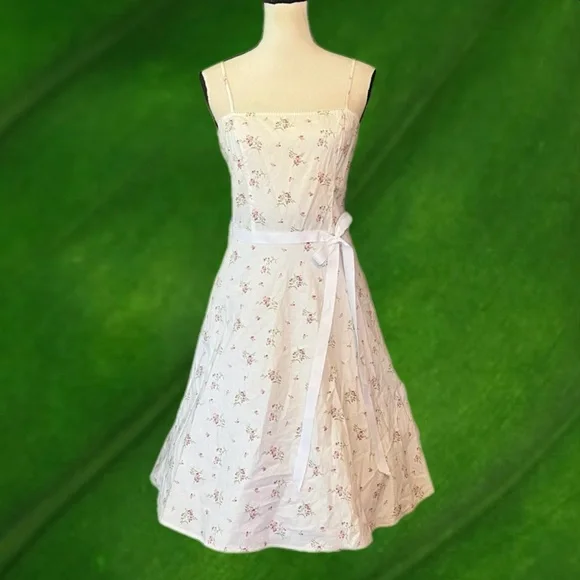 Vintage 90s Y2K Rampage Floral Coquette Cottagecore Fairy Dress - Picture 8 of 8